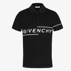 Givenchy Men’s Split Logo Short Sleeve Polo Shirt